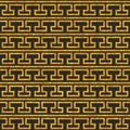 Tile decorative floor gold and dark grey tiles greek vector pattern