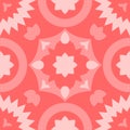 Tile decorative floor tiles pink vector pattern or background