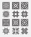 Tile element tribal celtic knot