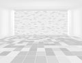 Tile floor brick wall Royalty Free Stock Photo
