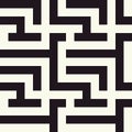 Tile floor in geometrical seamless pattern in beige and black tones