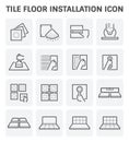 Tile floor icon