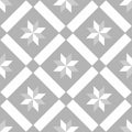 Tile  grey, black and white decorative floor tiles vector pattern or seamless background Royalty Free Stock Photo