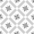 Tile grey, black and white decorative floor tiles vector pattern Royalty Free Stock Photo