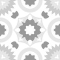 Tile grey and white decorative floor tiles vector pattern