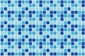 Tile mosaic square blue texture background decorated with glitter