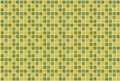 Tile mosaic square green yellow texture background