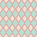 Tile pastel beige and mint green vector pattern or background