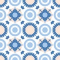 Tile pastel decorative floor tiles vector pattern or seamless background