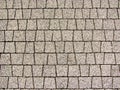 Tile, pavement, Mosaic colored pavers of small stones, background, texture Royalty Free Stock Photo