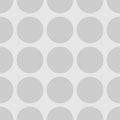 Tile polka dots grey vector pattern