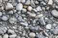 tile. Seamless pattern. Pebbles on the beach as a background, closeup of photo. Generative AI Royalty Free Stock Photo