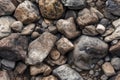 tile. Seamless pattern. Pebbles on the beach as a background, closeup of photo. Generative AI Royalty Free Stock Photo