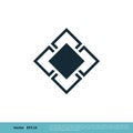 Tile Square Pattern Icon Vector Logo Template Illustration Design. Vector EPS 10 Royalty Free Stock Photo