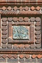 The tile of the Temple of the Beheading of John the Baptist in the city of Yaroslavl, Russia