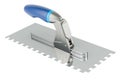 Tile Trowel with Square Notches, 3D rendering Royalty Free Stock Photo