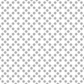 Tile vector pattern with grey polka dots on white background Royalty Free Stock Photo