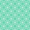 Tile vector pattern or mint green and white wallpaper background Royalty Free Stock Photo