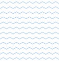 Tile vector pattern with pastel blue and white zig zag background Royalty Free Stock Photo