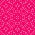 Tile vector pattern or pink and white background Royalty Free Stock Photo