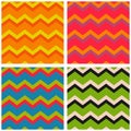 Tile vector pattern set with zig zag background Royalty Free Stock Photo