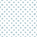 Tile vector pattern with small mint green or blue polka dots on a white background Royalty Free Stock Photo