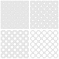 Tile vector pattern with sweet pastel hearts on grey background