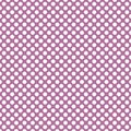 Tile vector pattern with white polka dots on dark violet pink background Royalty Free Stock Photo