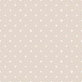 Tile vector pattern with white polka dots on pastel pink background Royalty Free Stock Photo