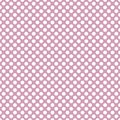 Tile vector pattern with white polka dots on pastel violet pink background Royalty Free Stock Photo