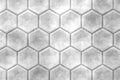 Tile wall design with cement textute. Abstract background of hexgon. 3D rendering