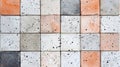 Colorful Tile Wall With Various Shapes Royalty Free Stock Photo