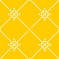 Tile yellow decorative floor tiles vector pattern