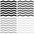 Tile zig zag vector pattern set Royalty Free Stock Photo