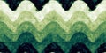 Tileable artistic vintage green acrylic paint hand drawn ocean waves surface pattern