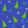 Tileable Christmas Trees 2 Royalty Free Stock Photo