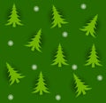 Tileable Christmas Trees Royalty Free Stock Photo