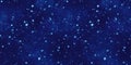 Tileable deep royal blue celestial stars and nebula in the night sky wallpaper or backdrop Royalty Free Stock Photo