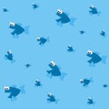 Tileable Fish Swimming Royalty Free Stock Photo