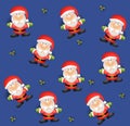 Tileable Santa Background Royalty Free Stock Photo
