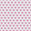 Tileable seamless pink heart pattern background