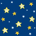 Tileable Stars Background Royalty Free Stock Photo
