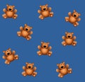 Tileable Teddy Bears Blue