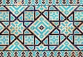 Tiled background with oriental ornaments Royalty Free Stock Photo