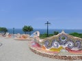 Tiled bench in the Love Park, Miraflores, Lima, Peru Royalty Free Stock Photo