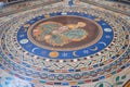 Tiled floor of Vatican City Museum Royalty Free Stock Photo
