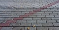 Tiled grey bricks with line