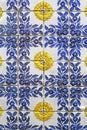 Tiled in high relief of centenary house Royalty Free Stock Photo