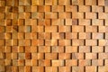 Tiled Old Teak Wood texture wall background for design and decoration. Texture of wood background closeup.