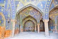 Tiled orienta on Jame Abbasi mosque, Esfahan Royalty Free Stock Photo